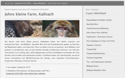 Schweizer Tierschutz stellt Johns kleiner Farm positives Zeugnis aus